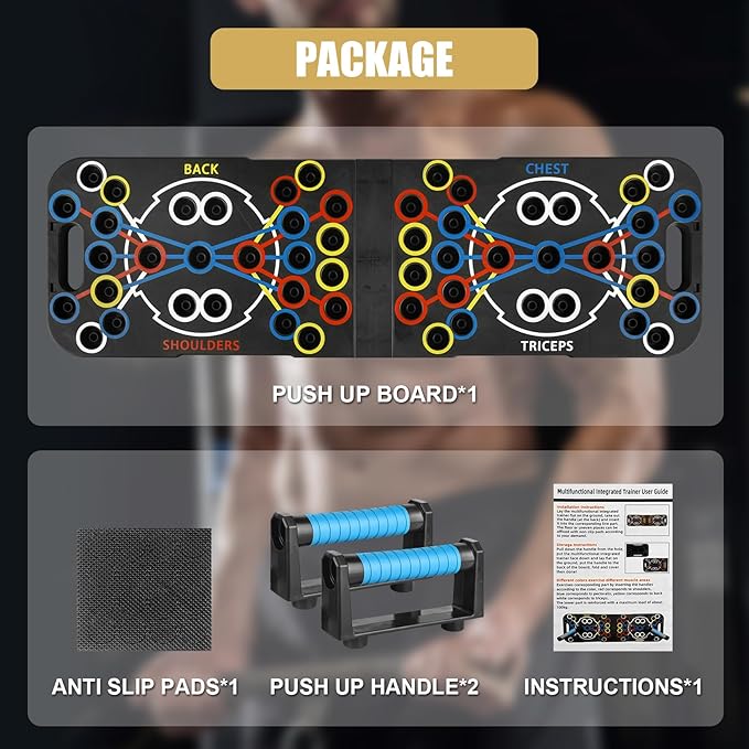 Push Up Board Foldable Adjustable Pushup Bar 56 1 Exercise