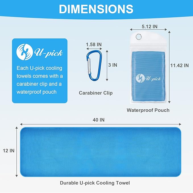 U-pick Cooling Towels for Hot Weather