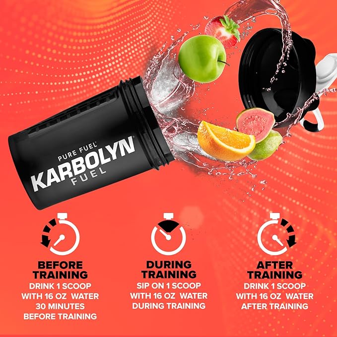 EFX Sports Karbolyn Fuel | Fast-Absorbing Carbohydrate Powder | Carb Load, Sustained Energy, Quick Recovery | Stimulant Free | 18 Servings (Fruit Punch)