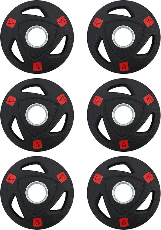 Signature Fitness Vinyl Coated Cast Iron Plate Weight