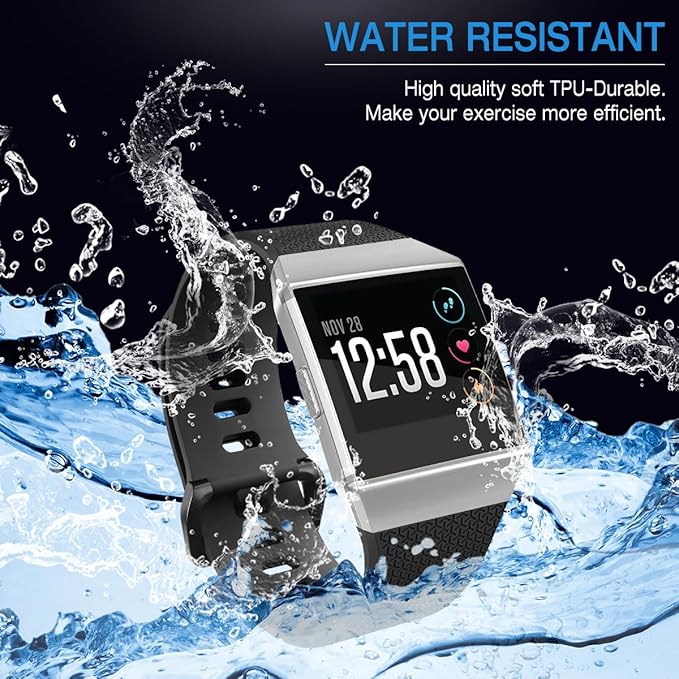 Compatible Ionic Bands for Men Women Large Small, Replacement Strap Sport Accessory Wristband with Original Design for Ionic Smart Watch