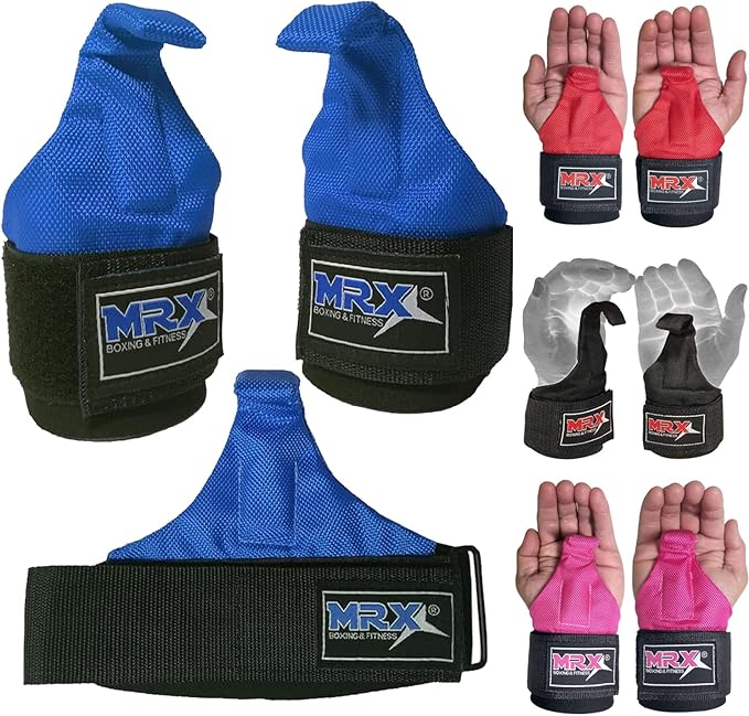 MRX Power Weight Lifting Straps Wrist Support Heavyduty