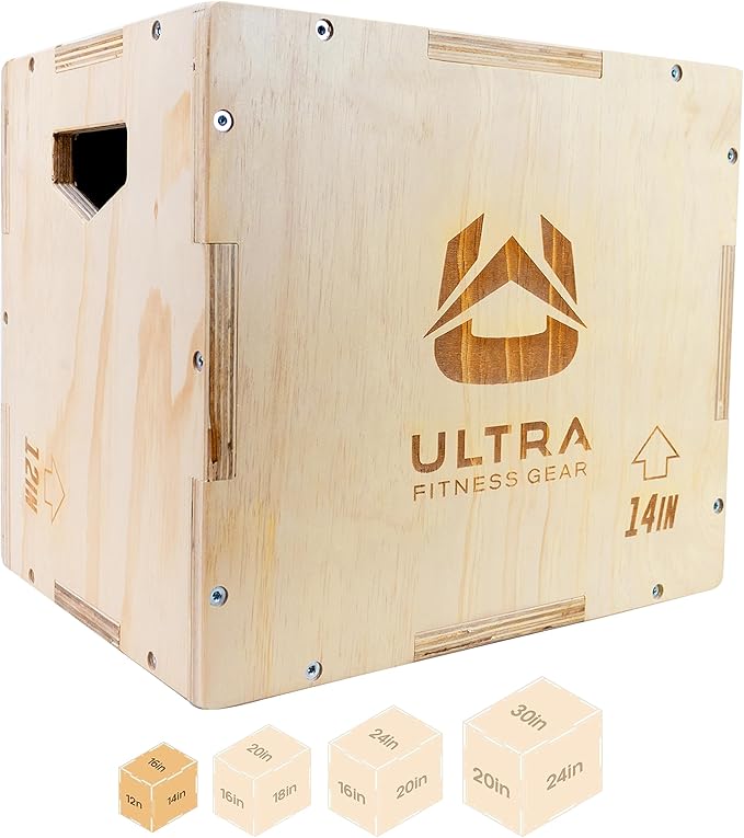 Plyo Box - Wooden 3-in-1 Plyometric Jump Box