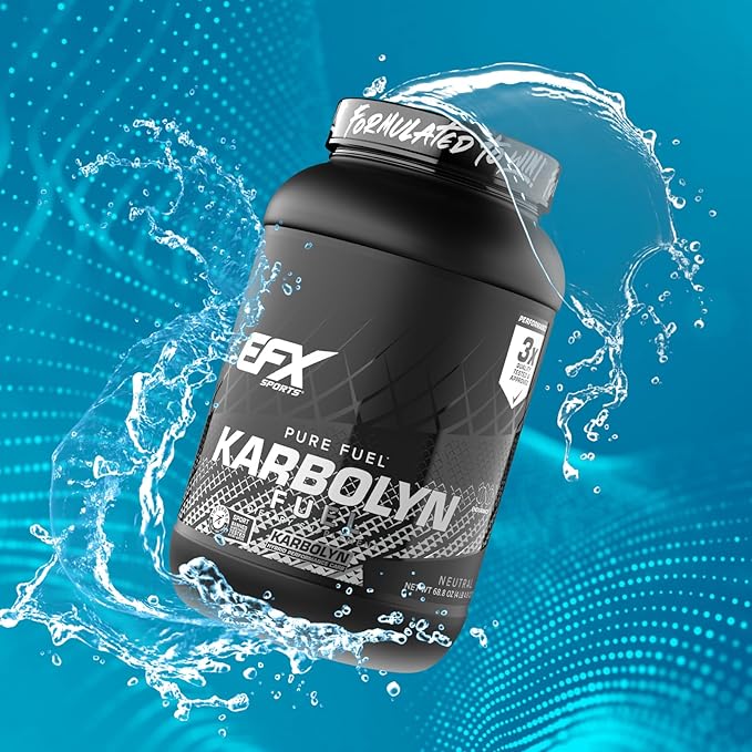 EFX Sports Karbolyn Fuel | Fast-Absorbing Carbohydrate Powder | Carb Load, Sustained Energy, Quick Recovery | Stimulant Free | 39 Servings (Neutral)
