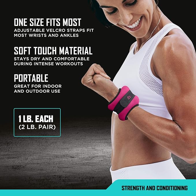 RBX Ankle and Wrist Weights for Women and 2) -