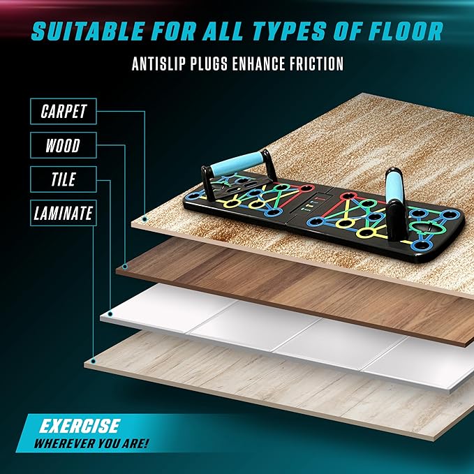 ZENORA Push Up Board 22-in-1 Push
