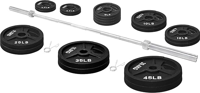 Signature Fitness Olympic 2-Inch Cast Iron Plate Weight