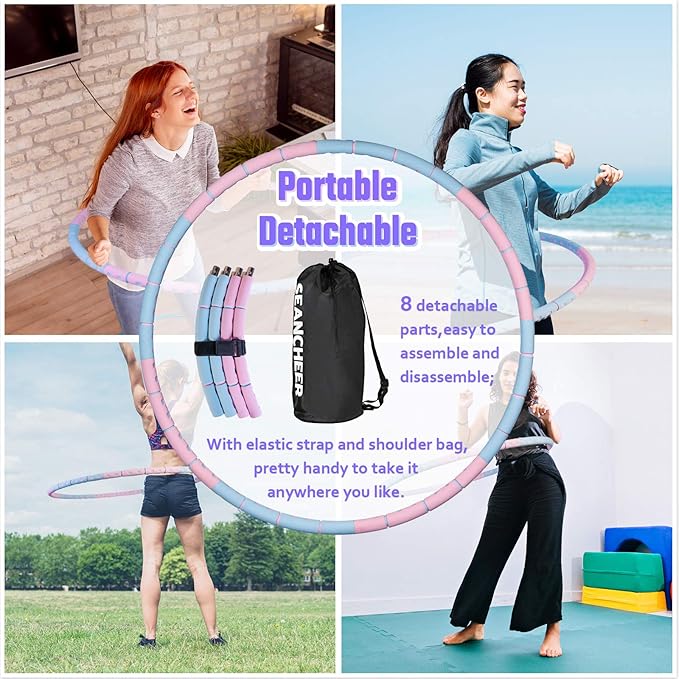 Weighted Detachable Exercise Ring 2 to 5lb Adjustable, 8 Sections