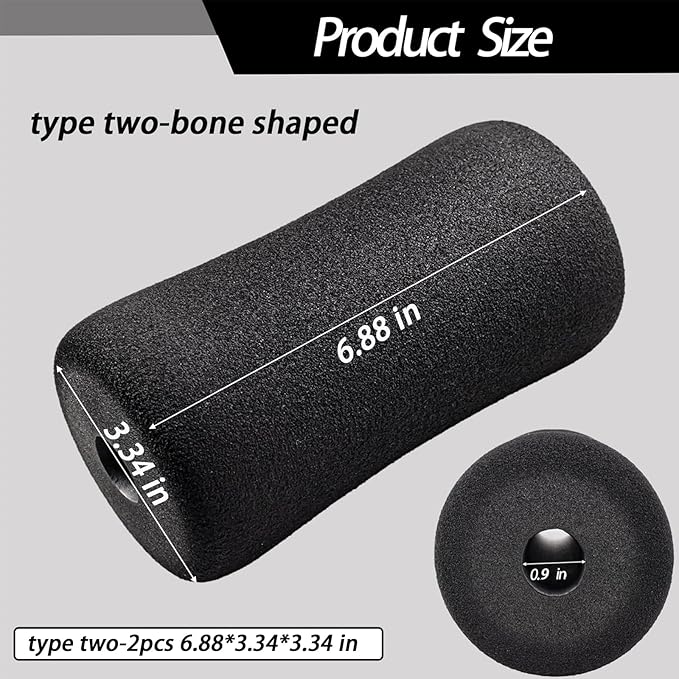 Foot Foam Pads Rollers Replacement Set for Home