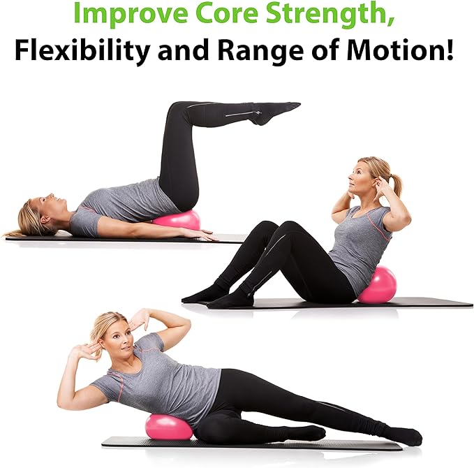 URBNFit Small Exercise Ball - 9-inch Mini Pilates