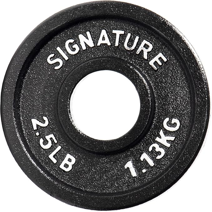 Signature Fitness Deep Dish 2-Inch Olympic Cast Iron
