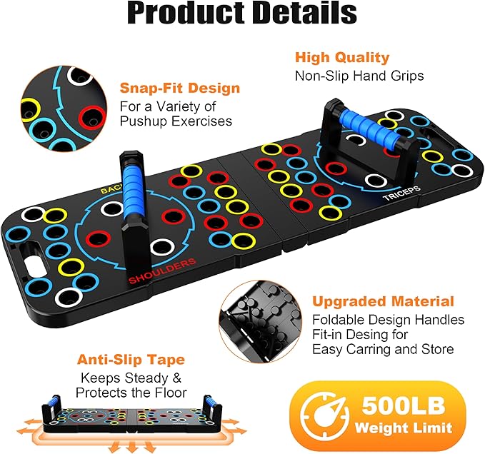 Solid Push Up Board Home Workout Equipment Multi-Functional