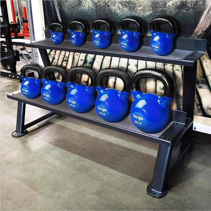 Yes4All Combo Kettlebells Vinyl Coated Weight Sets Great