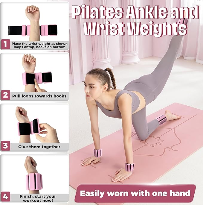 Wearable Wrist & Ankle Weights Set of 2/4