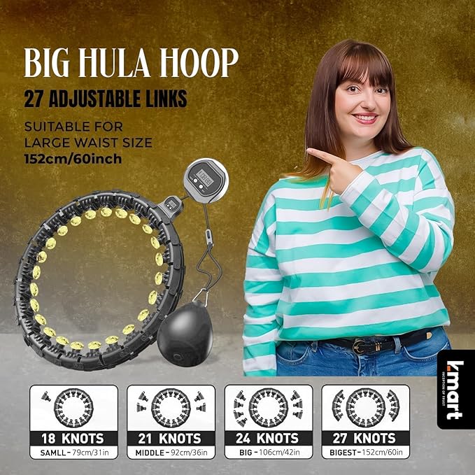 Smart Weighted Hula Hoop 27 Detachable