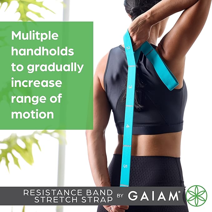 Gaiam Restore Resistance Band Stretching Strap - Stretch