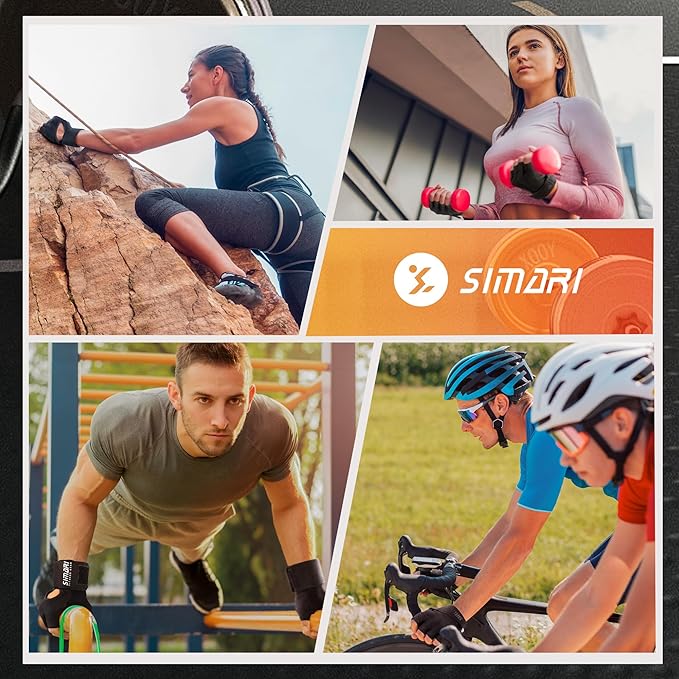 SIMARI Breathable Workout Gloves for Men and Women