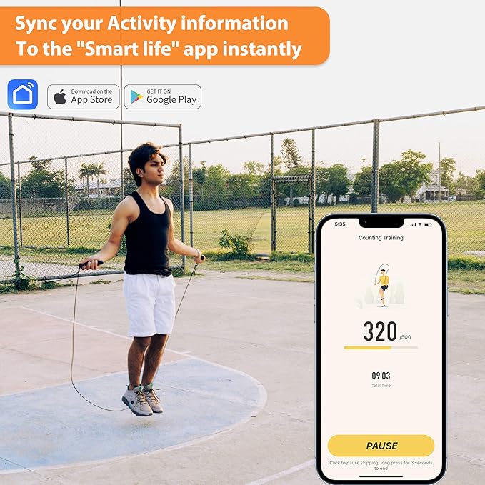 Jump Rope, Tangle free rapid speed jump ropes