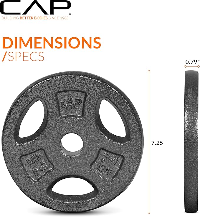 CAP Barbell Standard 1-Inch Grip Weight Plates