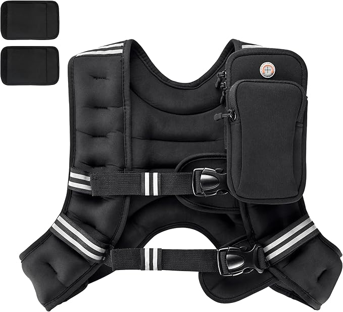 PACEARTH 4lb Black Weight Vests