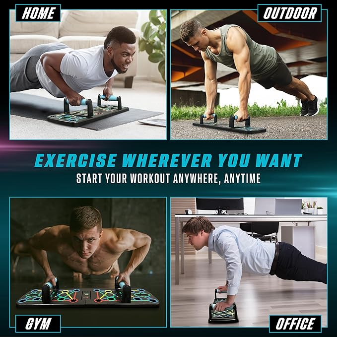 ZENORA Push Up Board 22-in-1 Push