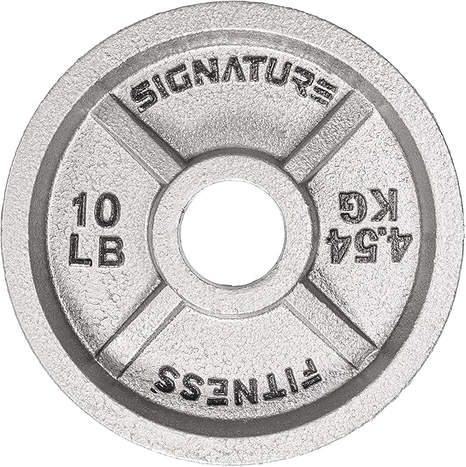 Signature Fitness Deep Dish 2-Inch Olympic Cast Iron