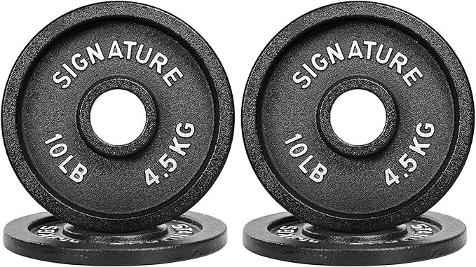 Deep Dish 2-Inch Olympic Cast Iron Weight Plates with E-Coating