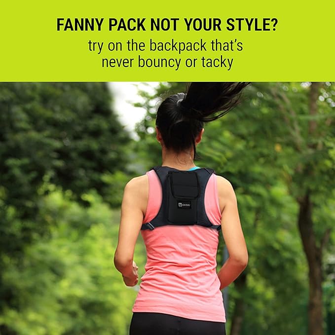 Gear Beast Running Backpack Unisex - Running Vest for Jogging, Hiking and Cycling - Compatible with Most Smartphones, Black
