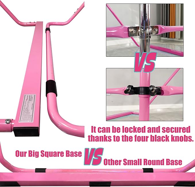 PreGymnastic Updated Folding Gymnastics Bar with Rings 3-10, Gymnastic