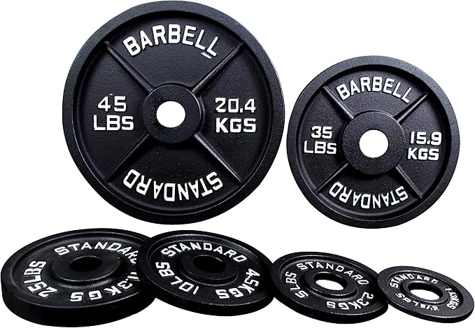 Signature Fitness Olympic 2-Inch Cast Iron Plate Weight