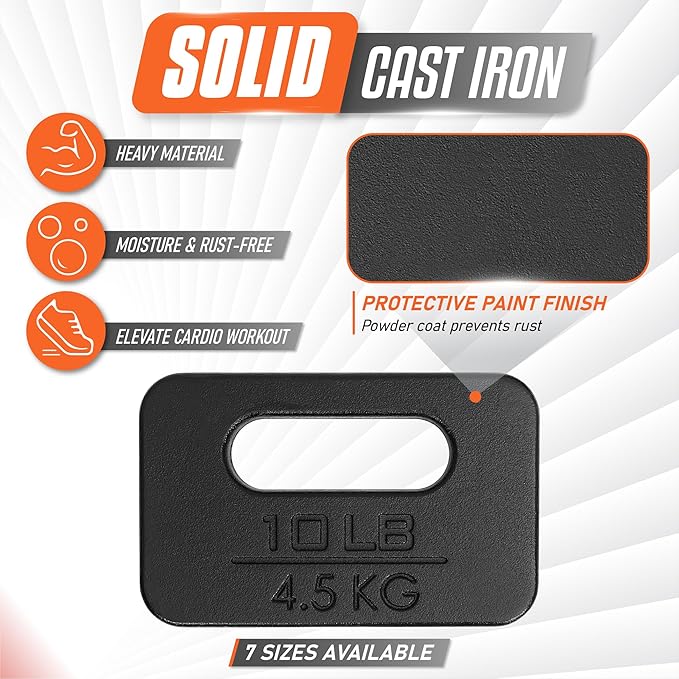 Yes4All Cast Iron Ruck Weight 10LB to 45LB