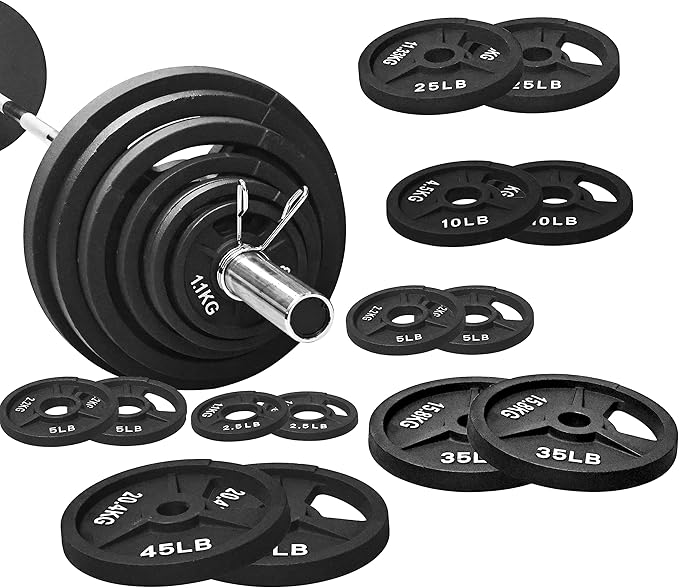 Signature Fitness Olympic 2-Inch Cast Iron Plate Weight