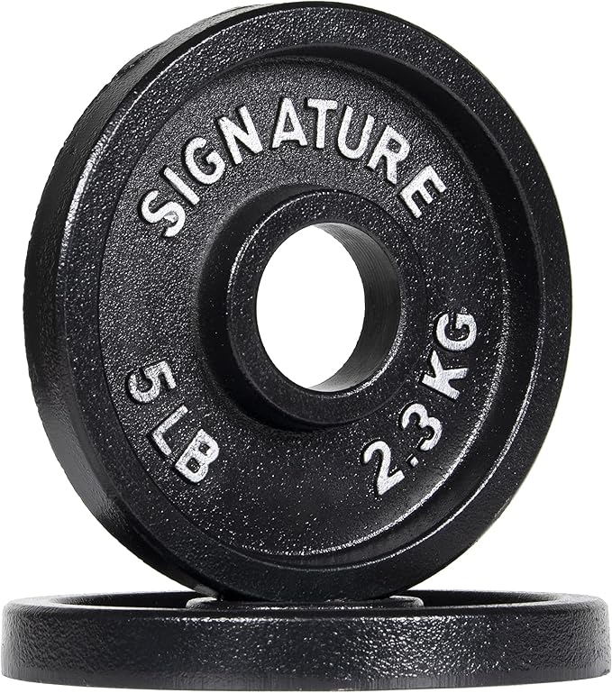 Signature Fitness Deep Dish 2-Inch Olympic Cast Iron