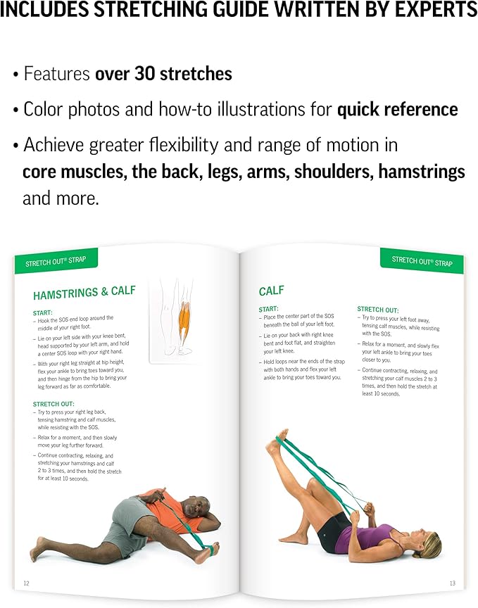 OPTP The Original Stretch Out Strap with Exercise Book