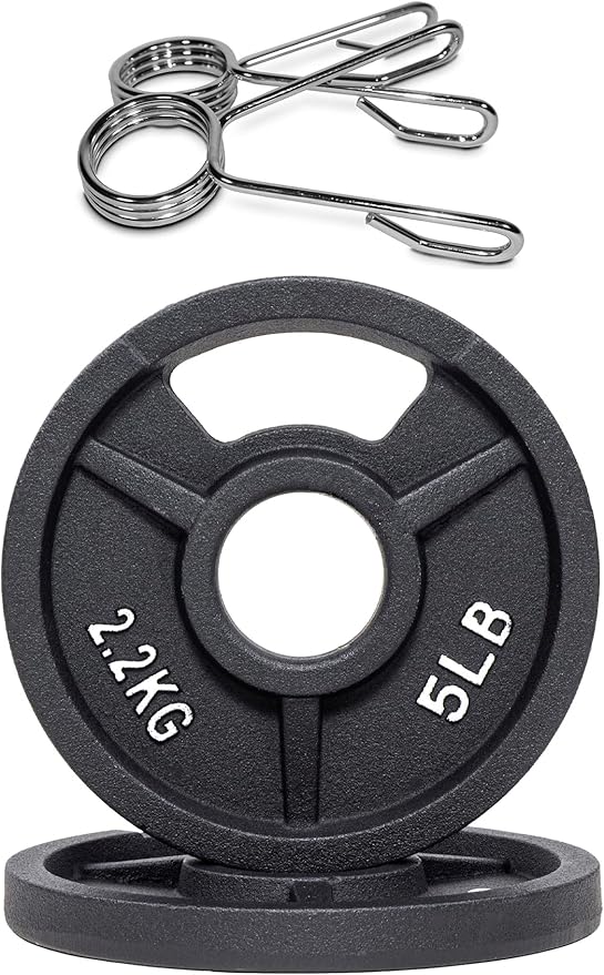 Signature Fitness Olympic 2-Inch Cast Iron Plate Weight