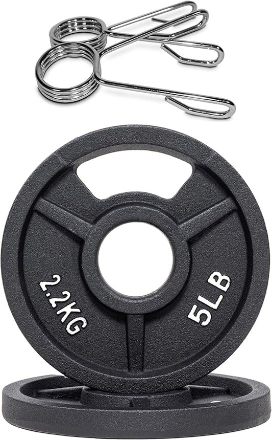 Signature Fitness Olympic 2-Inch Cast Iron Plate Weight