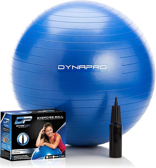 Exercise Ball – Extra Thick Eco-Friendly & Anti-Burst 2200lbs, Stability