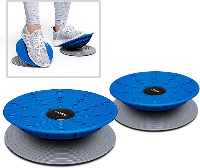 OPTP Dynamic Duo Balance & Stability Trainers (Pair) – Balance Trainer Set for Core Strength, Foot and Ankle Strengthening Equipment, Injury Recovery, Physical Therapy and Rehab Exercise - Includes Slip-Resistant Base