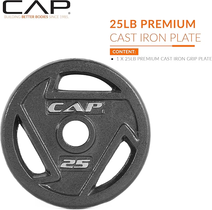 CAP Barbell 2-Inch Olympic Grip Weight Plate