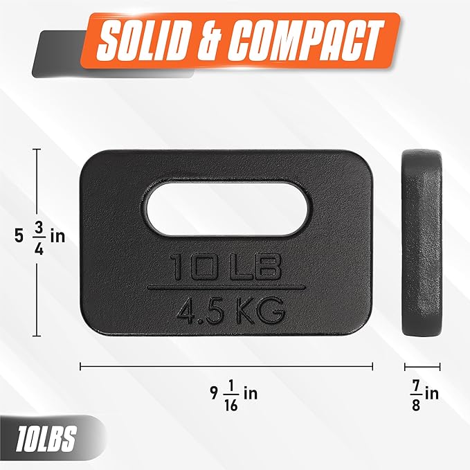 Yes4All Cast Iron Ruck Weight 10LB to 45LB