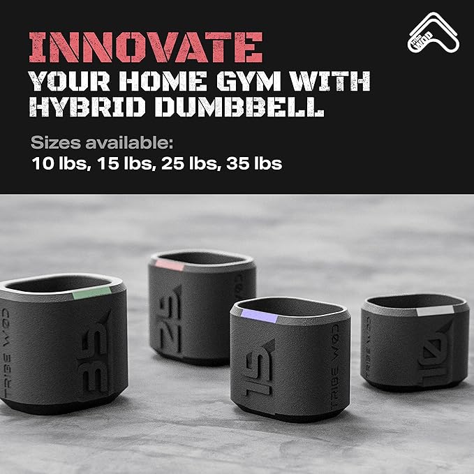 Tribe WOD Dark Elf Hybrid Dumbells 10-35lb - 1)