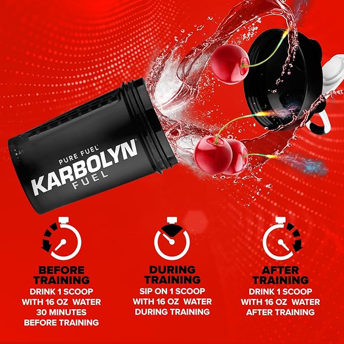 EFX Sports Karbolyn Fuel | Fast-Absorbing Carbohydrate Powder | Carb Load, Sustained Energy, Quick Recovery | Stimulant Free | 37 Servings (Cherry Bomb)