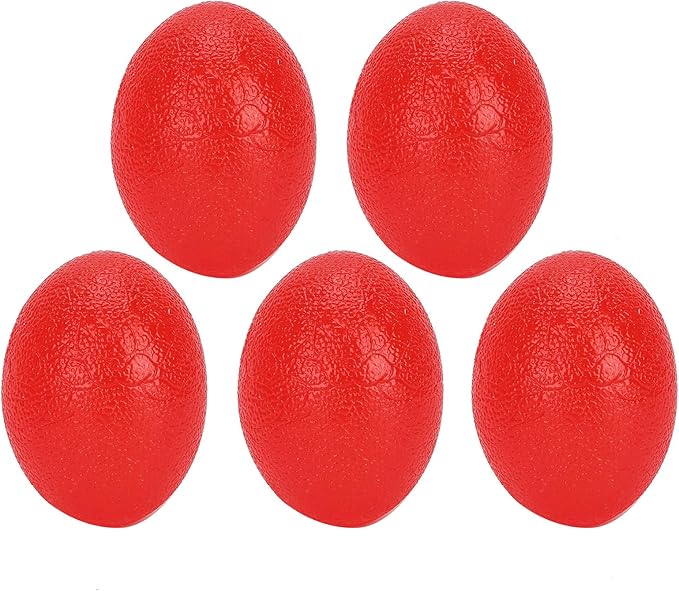 Sonew 5pcs Silicone Grip Ball Egg-Shaped Wrist Exercise