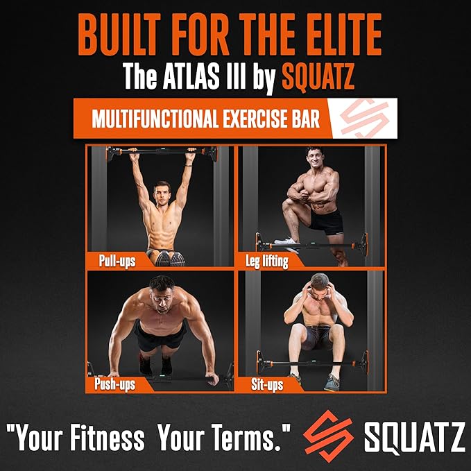 SQUATZ Adjustable Pull-Up & Chin-Up Bar-