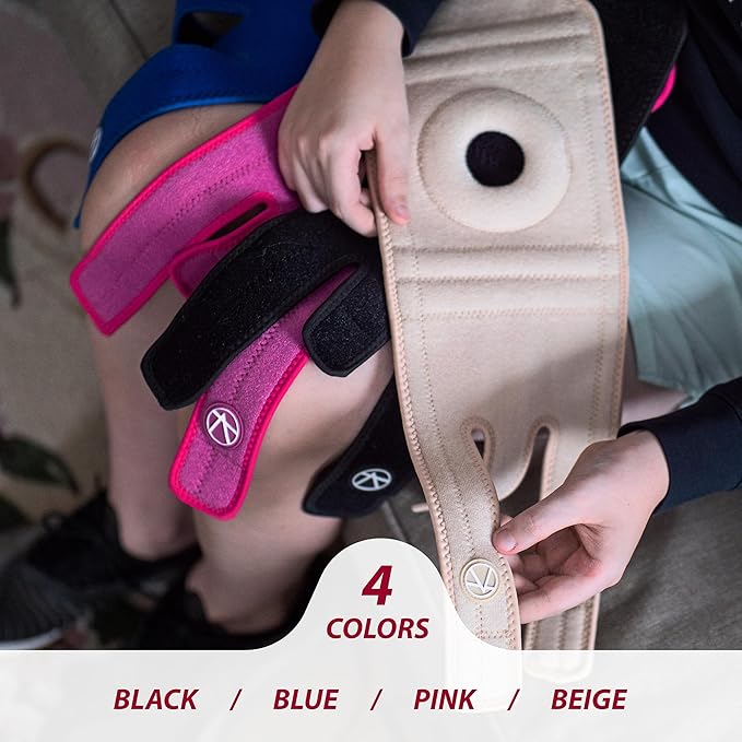 KARM Kids Knee Brace - Osgood Schlatter Knee Brace Youth for Kids, Sports, Pain, Arthritis, Patella, Meniscus Tear, MCL, ACL - Adjustable Compression Support for Child, Boys & Girls (Black)