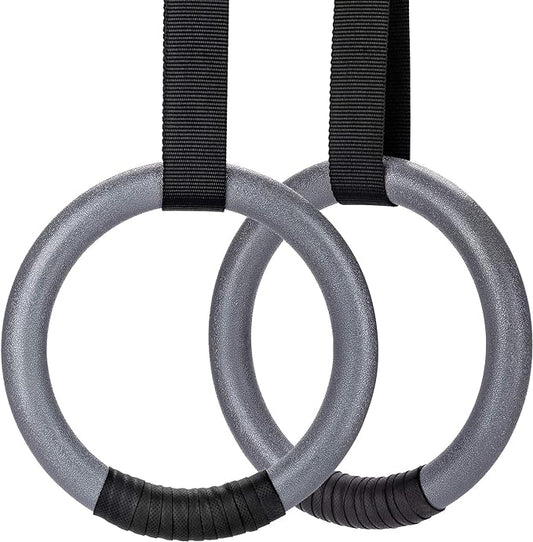 PACEARTH Gymnastic Rings 1100lbs Capacity with 14.76ft Adjustable