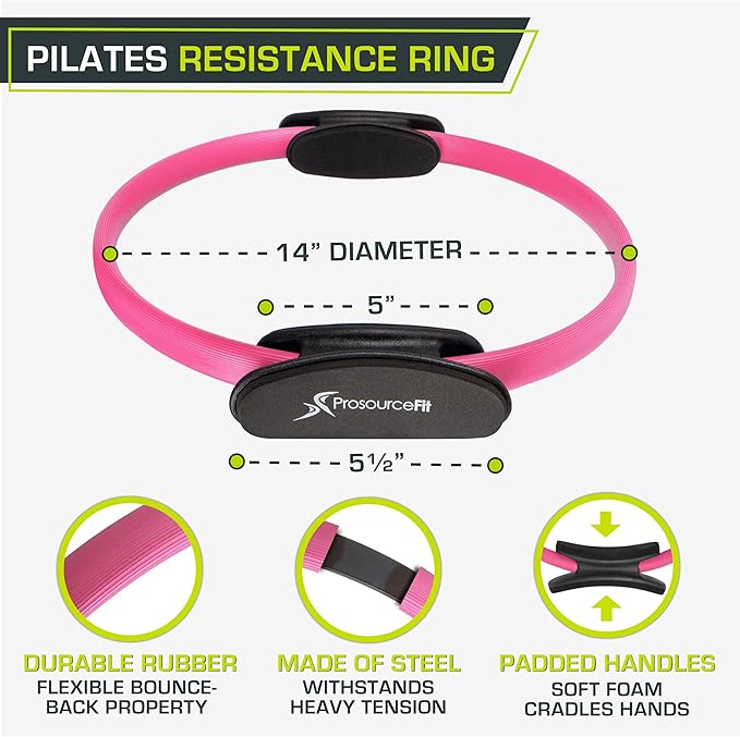 The ProsourceFit Resistance Ring enhances Pilates Workouts