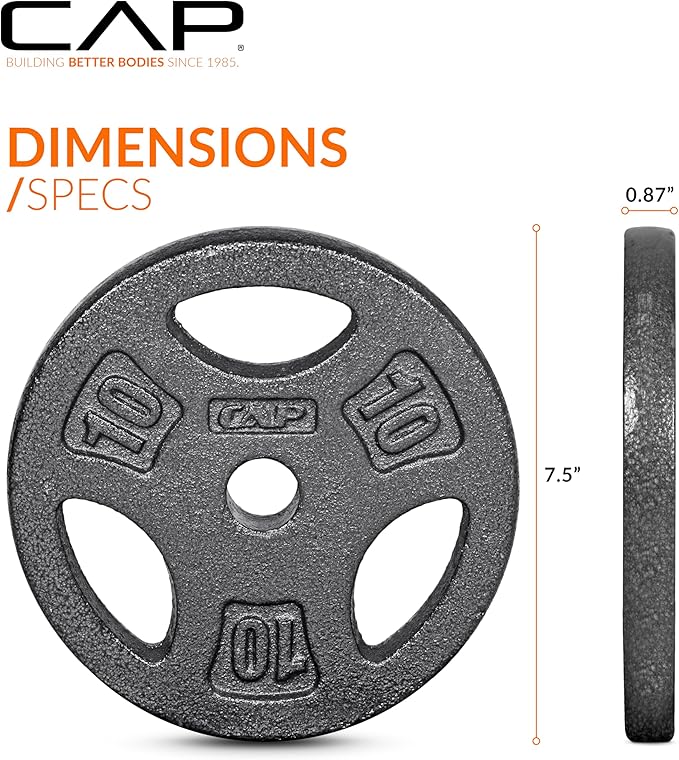 CAP Barbell Standard 1-Inch Grip Weight Plates