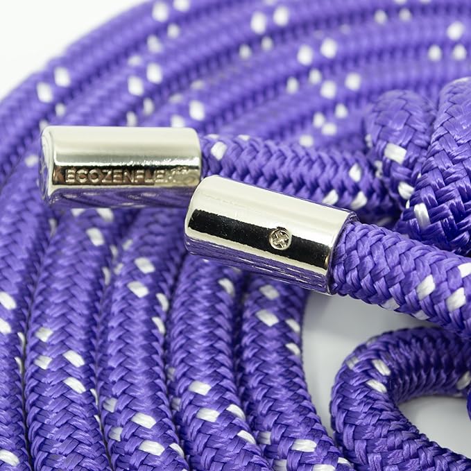 Adjustable Flow Rope - Handcrafted 10' Workout Freestyle Weighted Jump Rope for Strength & Cardio Training - Upper Body Fitness Ropes for Working Out – Double Braided Home Gym Heavy Exercise Rope