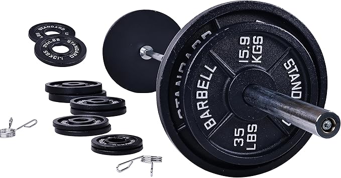 Signature Fitness Olympic 2-Inch Cast Iron Plate Weight